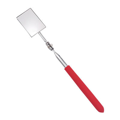 Extendable Stainless Steel Telescoping Inspection Mirror Tool with PVC Rubber