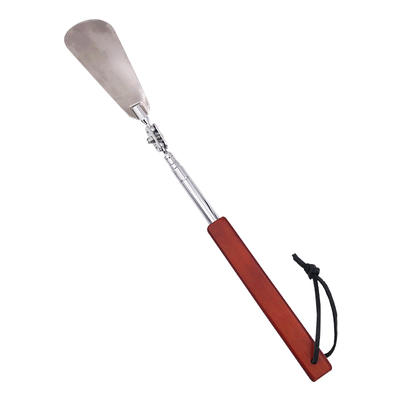 Shoe Spoon Long Handle with Wooden Handle and Hang Rope