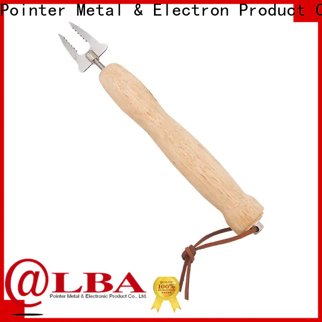 good quality metal kabob skewers wooden promotion for BBQ